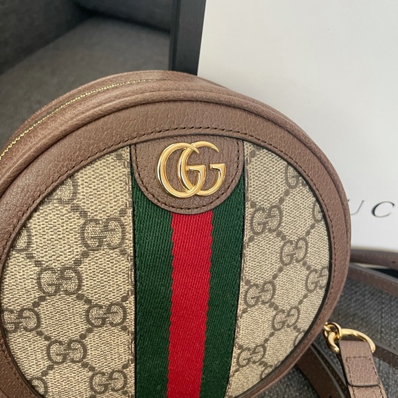 Gucci Ophidia Round GG Coated Canvas Mini Backpack - Picture 4 of 13